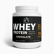 Whey Protein Powder, Chocolate, 2 lb - Grass Fed Whey, Non GMO